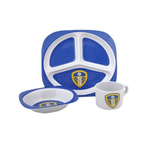 Leeds United 3pc Melamine Fc Football Official Dinner Set