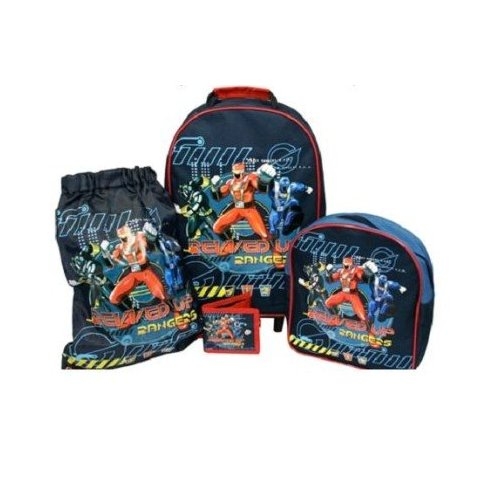 Power Rangers 4pc 'Travel Set' Wheeled Bag Set
