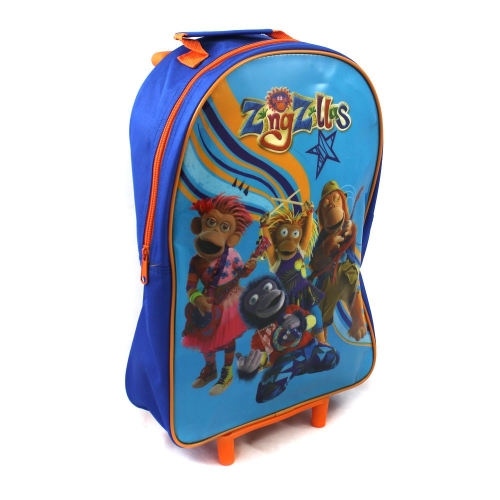 Zingzillas School Travel Trolley Roller Wheeled Bag
