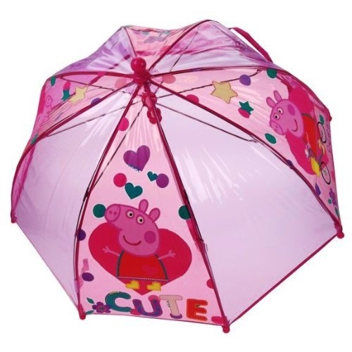 Peppa Pig 'Cute Heart' Dome School Rain Brolly Umbrella