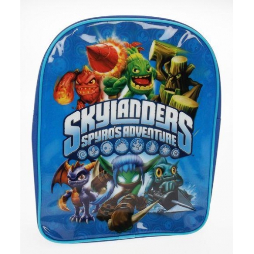 Skylanders Spyro' S Adventure Blue Pvc Front School Bag Rucksack Backpack