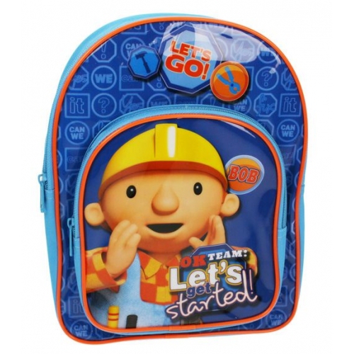 Bob The Builder 'Let' S Get Started' Pvc Front School Bag Rucksack Backpack