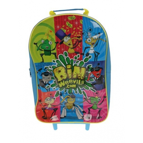 Bin Weevils School Travel Trolley Roller Wheeled Bag