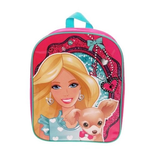 Barbie Pvc Front School Bag Rucksack Backpack