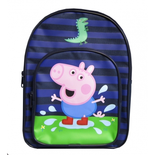 Peppa Pig George Dino 'Puddle' Blue School Bag Rucksack Backpack