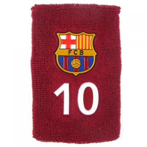 Barcelona Fc No 10 Football Wristband Official Accessories
