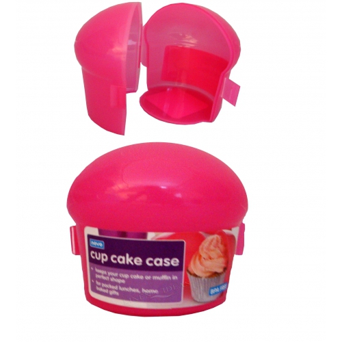 Novo Plastic Pink Cupcake Case