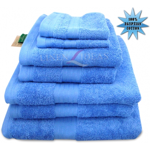 Towel Egyptian Jumbo Sheet China Blue Plain