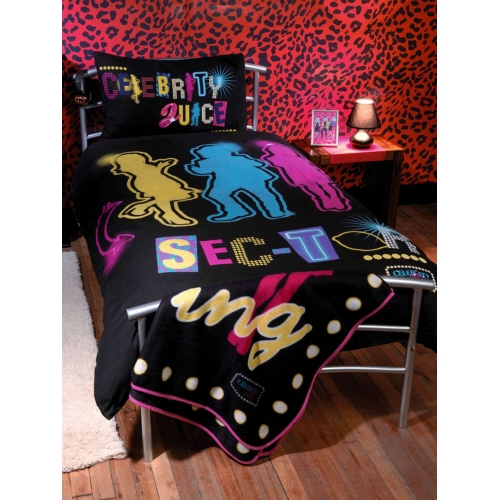 Celebrity Juice 'Sector' Reversible Panel Single Bed Duvet Quilt Cover Set