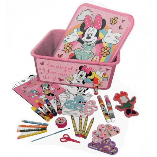 Disney Minnie Mouse Colouring Tub Stationery