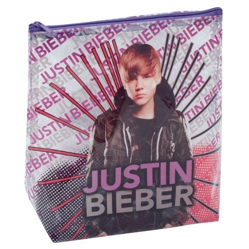 Justin Bieber 'I Love' School Cosmetic Pouch