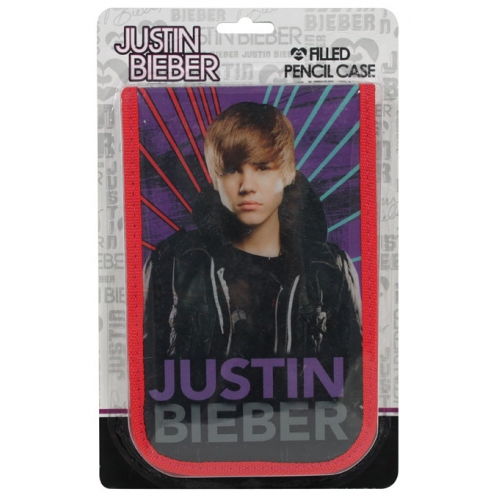 Justin Bieber Filled Pencil Case Stationery