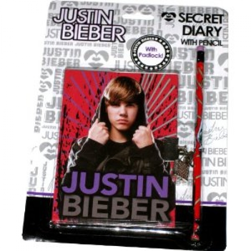 Justin Bieber 'Secret Diary with Pencil' Secret Stationery