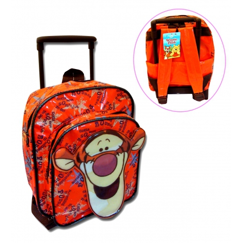 Disney Winnie The Pooh 'Tigger' Mini Pvc School Travel Trolley Roller Wheeled Bag