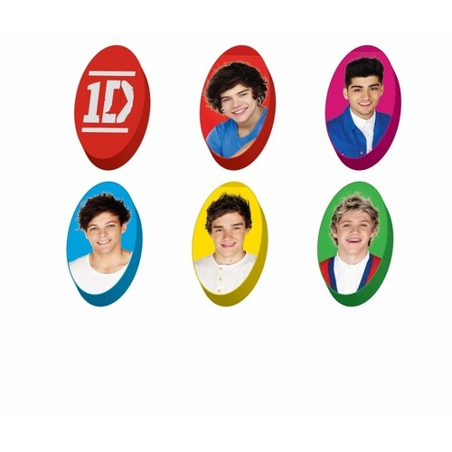 One Direction 'Season 13' 6 Pk Tube Eraser Stationery