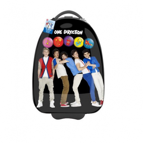 One Direction 'Season 13' with Light Flashing Wheels School Luggage Trolley Bag