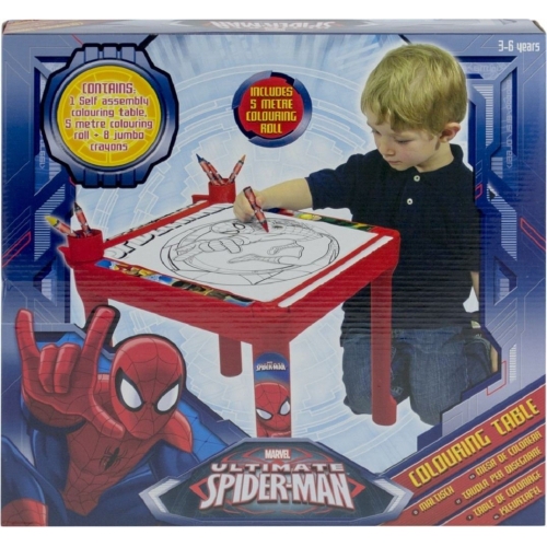Marvel Ultimate Spiderman Colouring Table Stationery