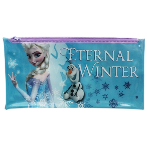 Disney Frozen Elsa & Olaf 'Eternal Winter' Large Flat Pencil Case Stationery