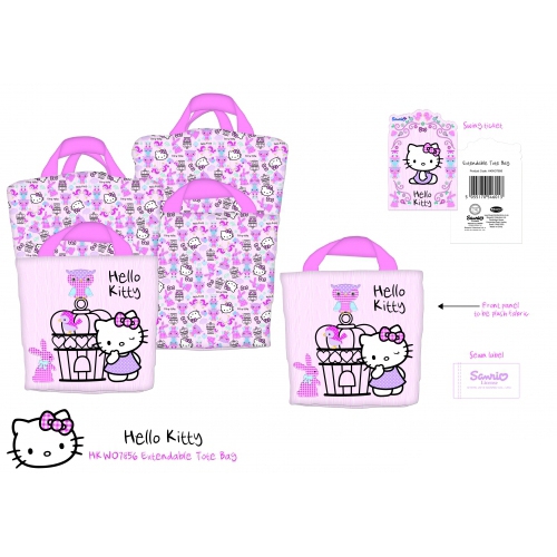 Hello Kitty 'Woodland Animals' Extendible Tote Bag Shopping Shopper