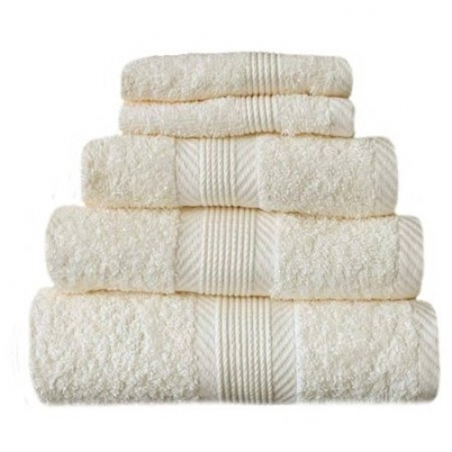 Towel Catherine Lansfield Home 450gsm Cream Plain Face