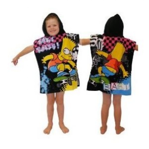 The Simpsons - Bart Rules Poncho Towel