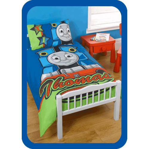 Thomas and Friends Steam Panel Junior Cot Bed Duvet Quilt Cover Set