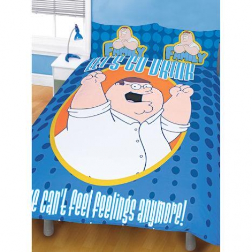 Family Guy Drink Panel Double Bed Duvet Quilt Cover Set