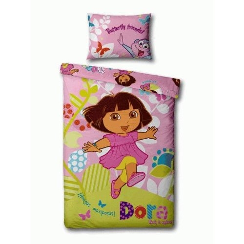 Dora 'Play' Panel Single Bed Duvet Quilt Cover Set