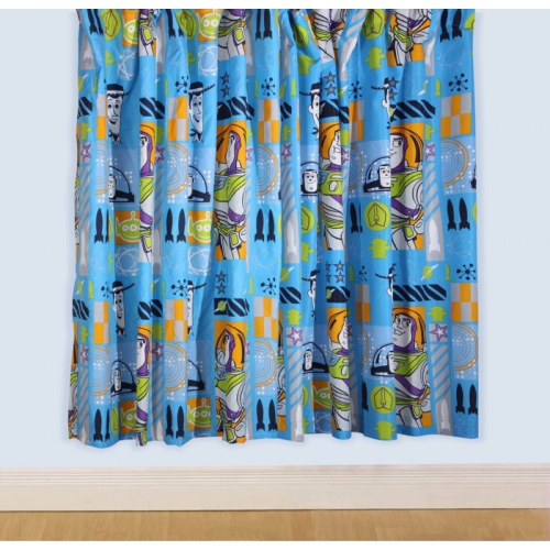 Disney Toy Story 'Space' Without Tie Backs 66 X 54 inch Drop Curtain Pair