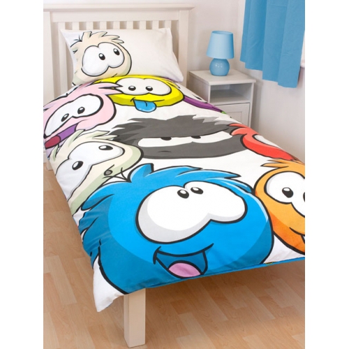 Disney Club Penguin Arctic Reversible Panel Single Bed Duvet Quilt Cover Set