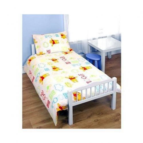 Disney Winnie The Pooh 'Playground' Rotary Junior Cot Bed Duvet Quilt Cover Set