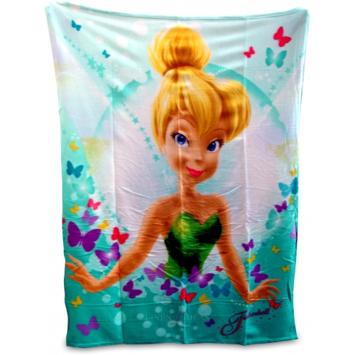 Disney Fairies 'Imagine' Panel Fleece Blanket Throw