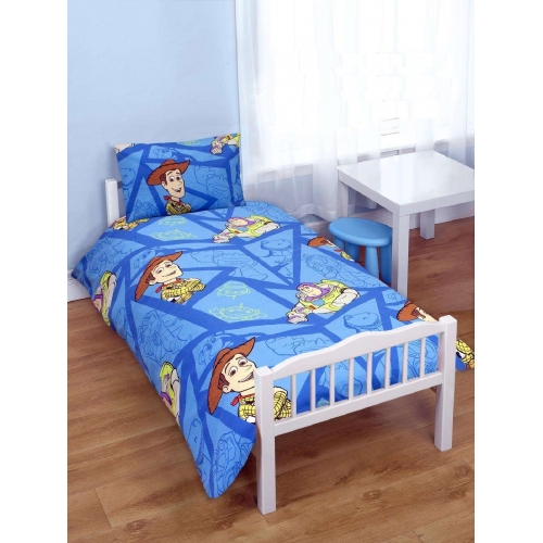 Disney Toy Story 'Fractal' Rotary Single Bed Duvet Quilt Cover Set