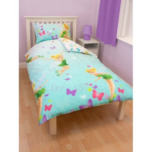 Disney Fairies 'Imagine' Rotary Single Bed Duvet Quilt Cover Set