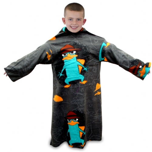 Phineas and Ferb 'Agent' Cosy Wrap Blanket Sleeved Fleece