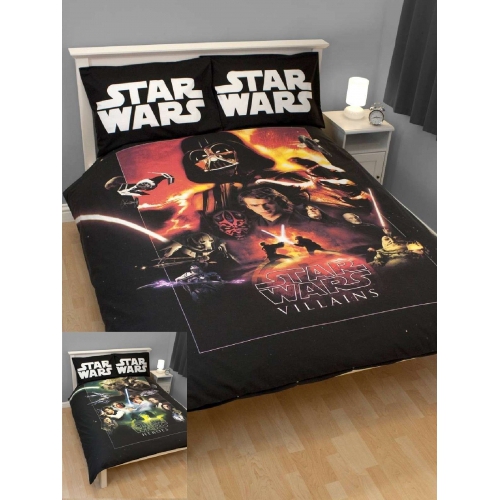 Star Wars 'Saga' Reversible Panel Double Bed Duvet Quilt Cover Set