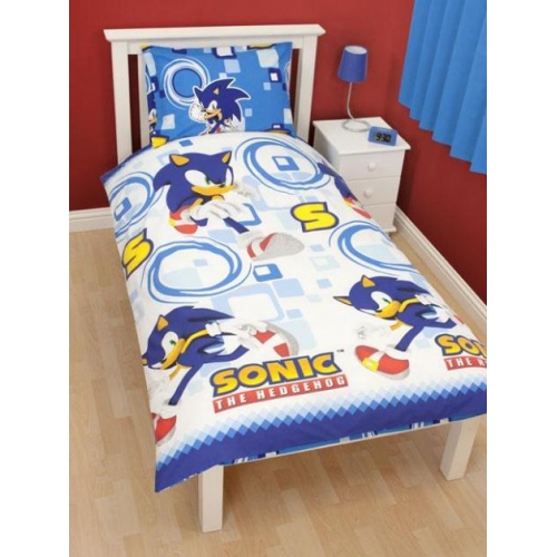 Sonic The Hedgehog 'Spin' Super Soft Rotary Single Bed Duvet Quilt Cover Set
