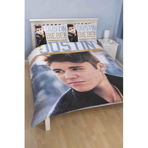 Justin Bieber 'Stars' Reversible Panel Double Bed Duvet Quilt Cover Set