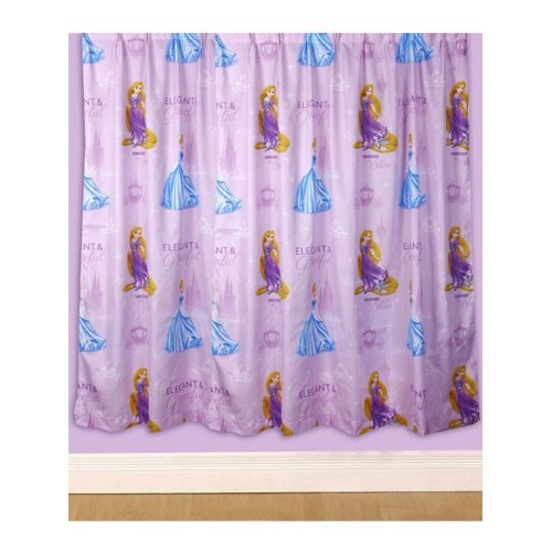 Disney Princess Sparkle 66 X 54 inch Drop Curtain Pair