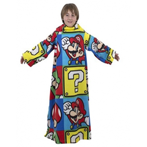 Nintendo Super Mario 'Brothers' Cosy Wrap Blanket Sleeved Fleece