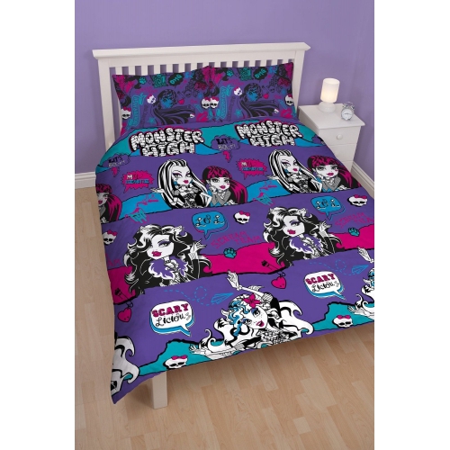 Monster High Beasties Rotary Double Bed Duvet Quilt Cover Set