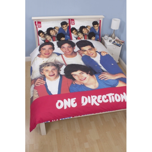 One Direction Craze Panel Double Bed Duvet Quilt Cover Set