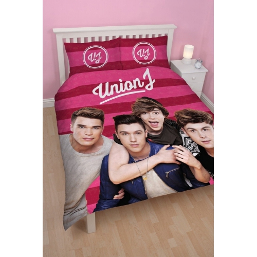 Union J 'Boyz' Reversible Panel Double Bed Duvet Quilt Cover Set