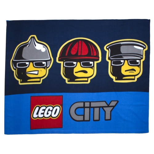 Lego City Heroes Panel Fleece Blanket Throw
