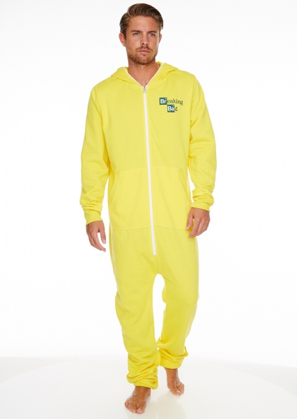 Breaking Bad 'Cooksuit' Yellow Hooded Mens Large Jumpsuit