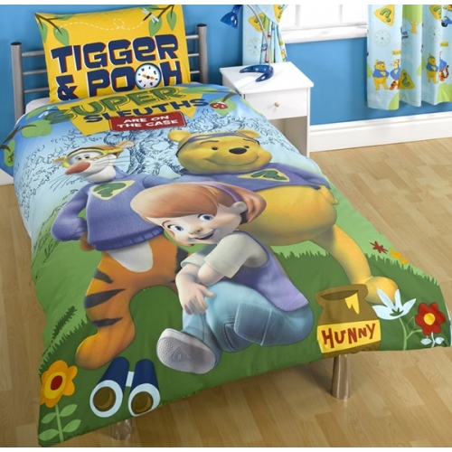 Disney My Friends Tigger & Pooh Panel Single Bed Duvet Quilt Cover Set