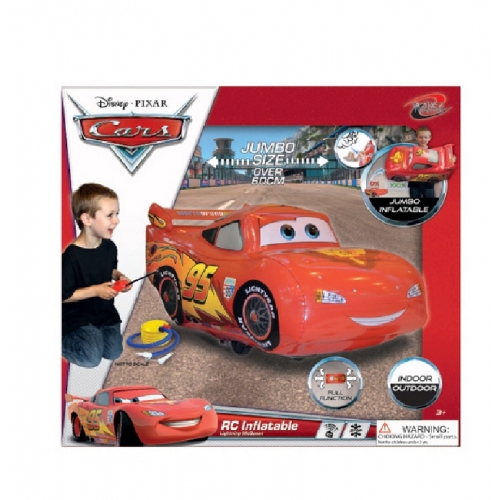 Disney Cars Remote Controlled Ligthening Mcqueen Inflatable Radio Car Toy