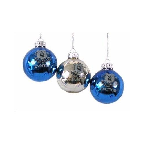 Everton Fc Football Baubles Official Christmas