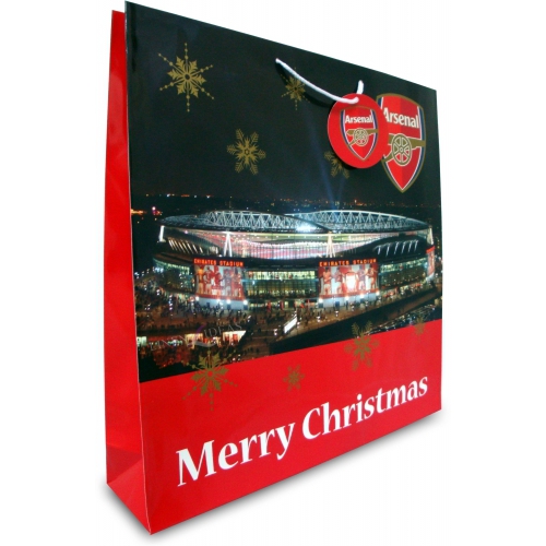 Arsenal Fc Football Paper Gift Bag Official Christmas