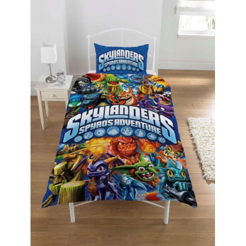 Skylanders Spyro' S Adventure Panel Single Bed Duvet Quilt Cover Set